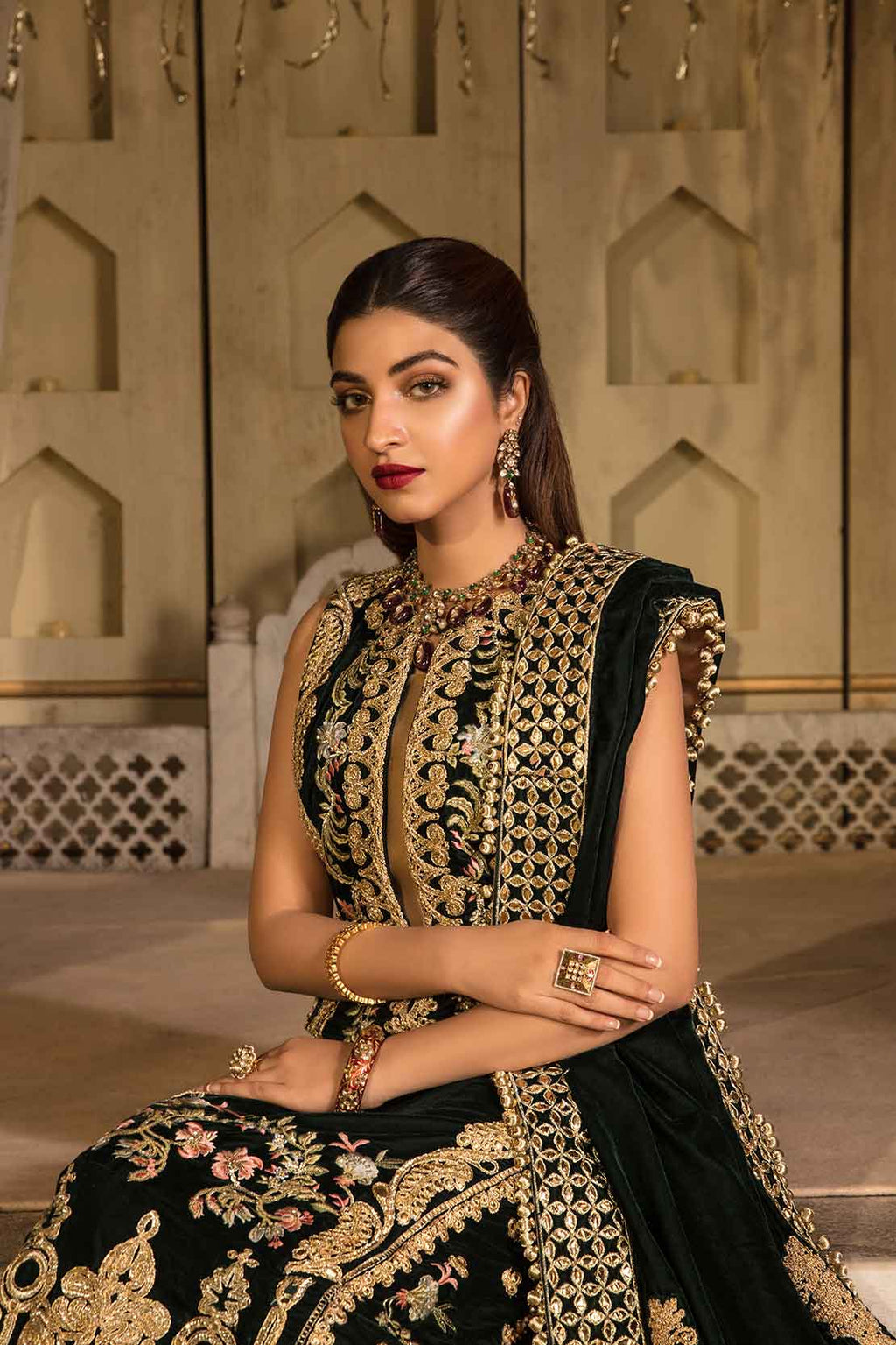 Crimson Luxury Velvet Jade - 3B