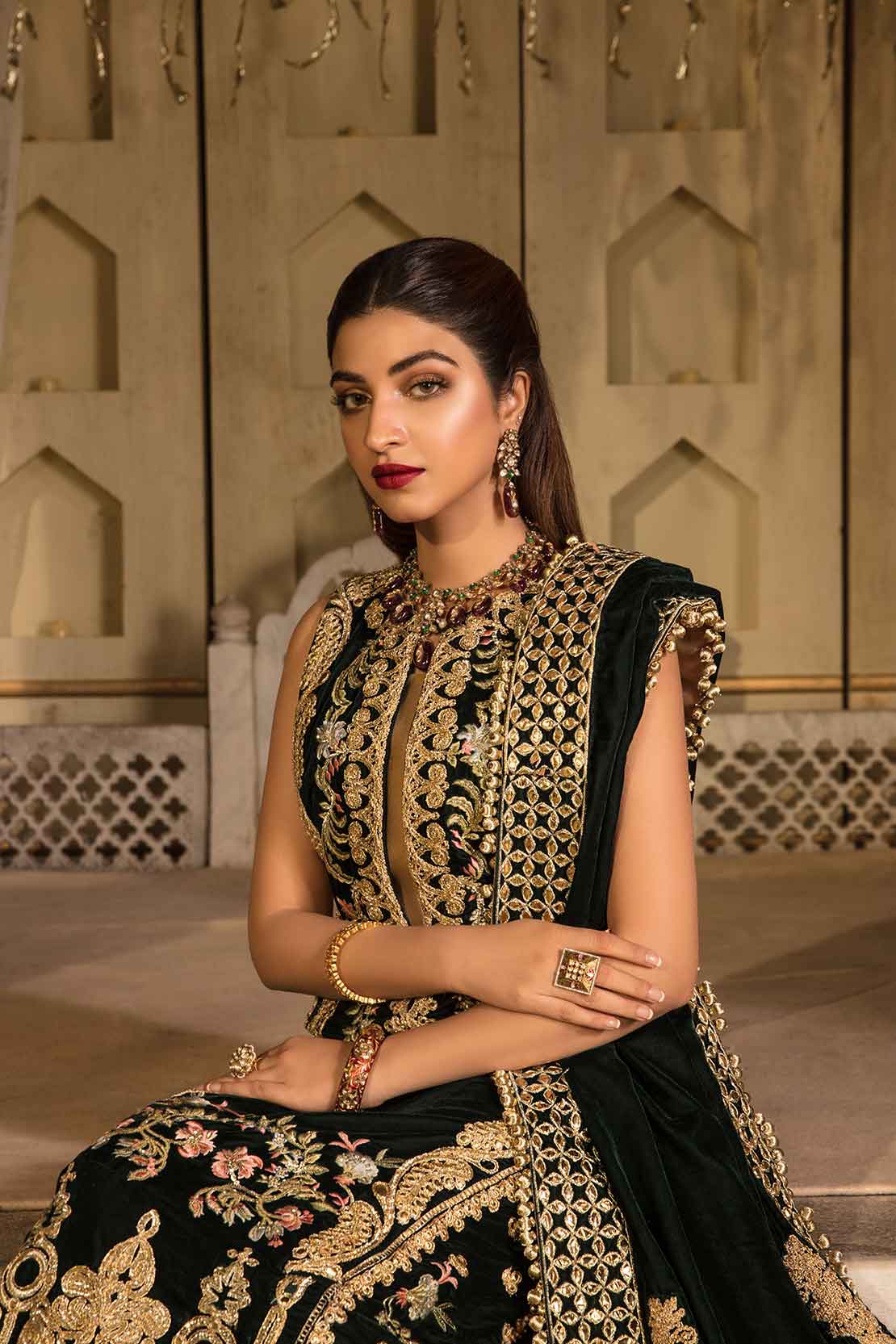 Crimson Luxury Velvet Jade - 3B