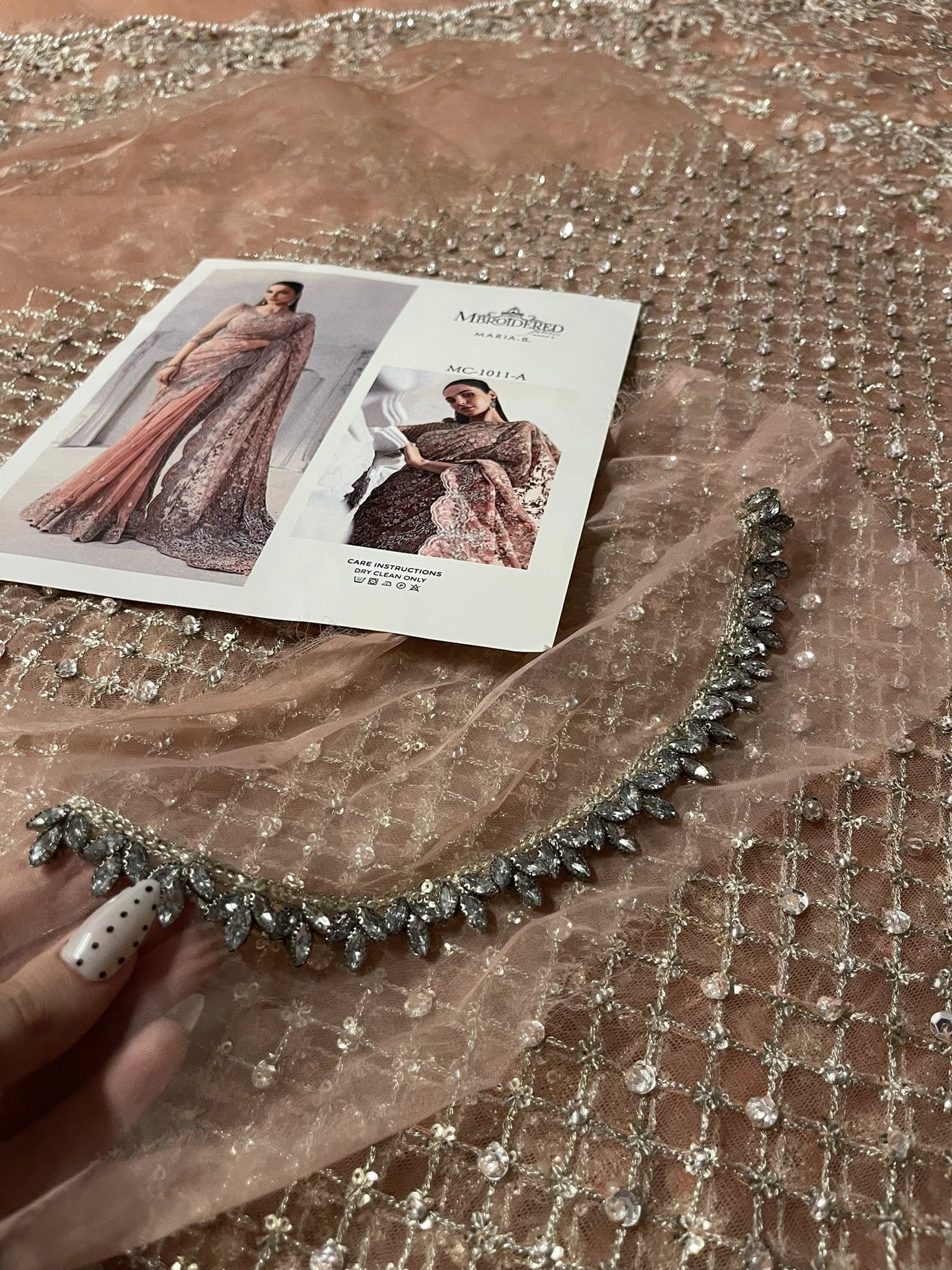 Maria B Couture saree SOLANA