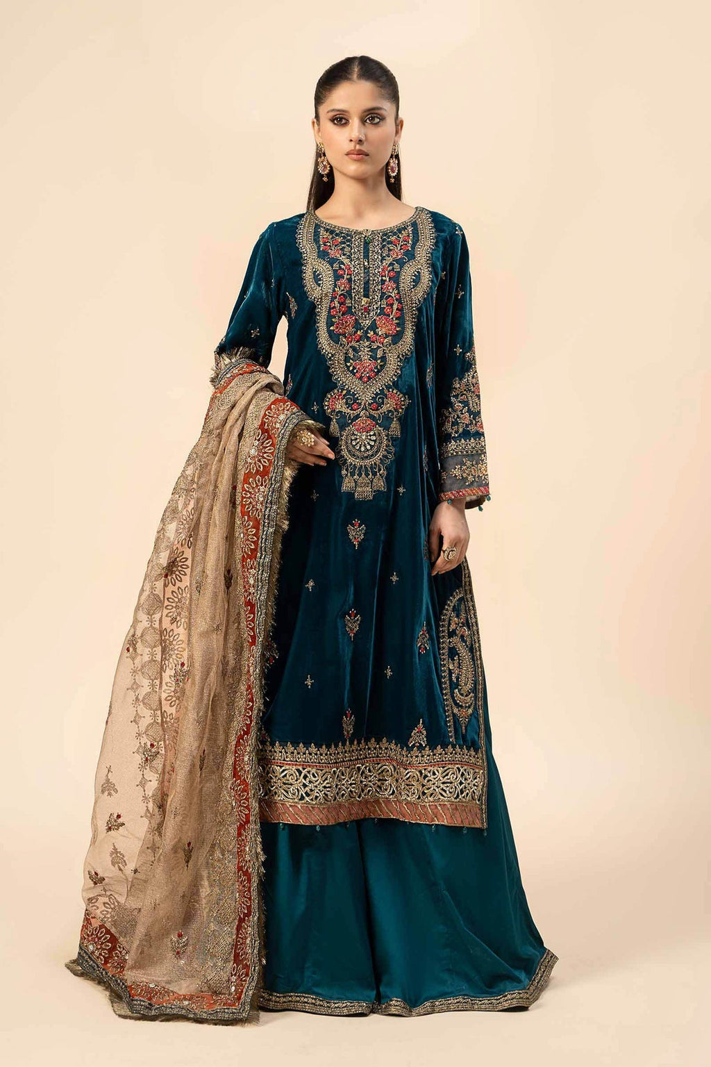 Maria b Velvet Teal blue (SF-W24-29) Pakistani indian wedding bridal dresses mehndi nikkah eid formal party outfits usa uk, canada, australia, gemany, pakistani wedding dress, pakistani bridal dresses, pakistani wedding guest dresses, nikkah dresses, pakistani wedding outfits, pakistani wedding wear, pakistani wedding guest outfits, wedding wear pakistani dresses, asian pakistani wedding dresses, bridal pakistani gowns, bridal wear dresses pakistani, pak bridal dress, paki wedding dress, pakistani bridal dr