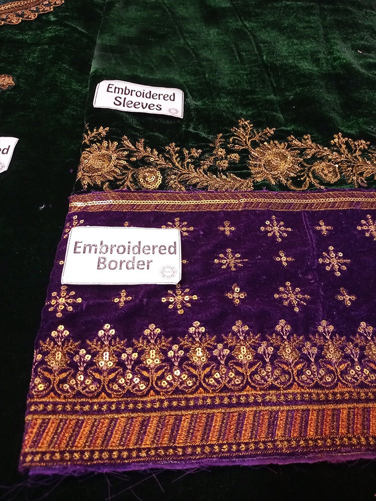 Maria b Velvet Green