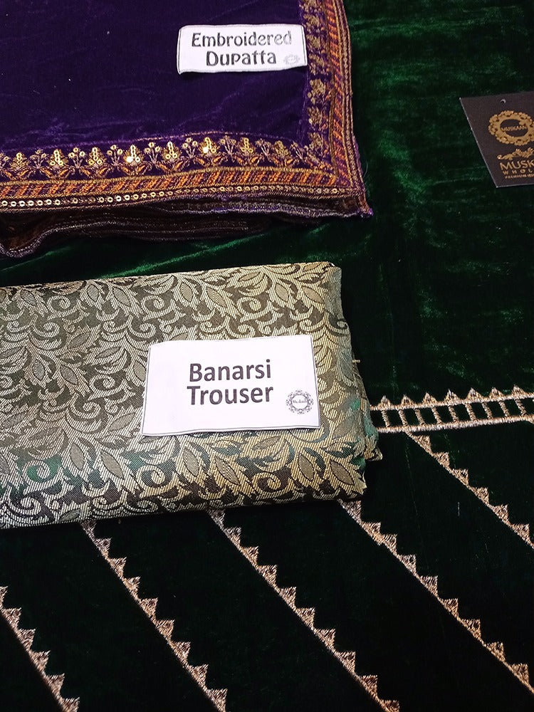 Maria b Velvet Green