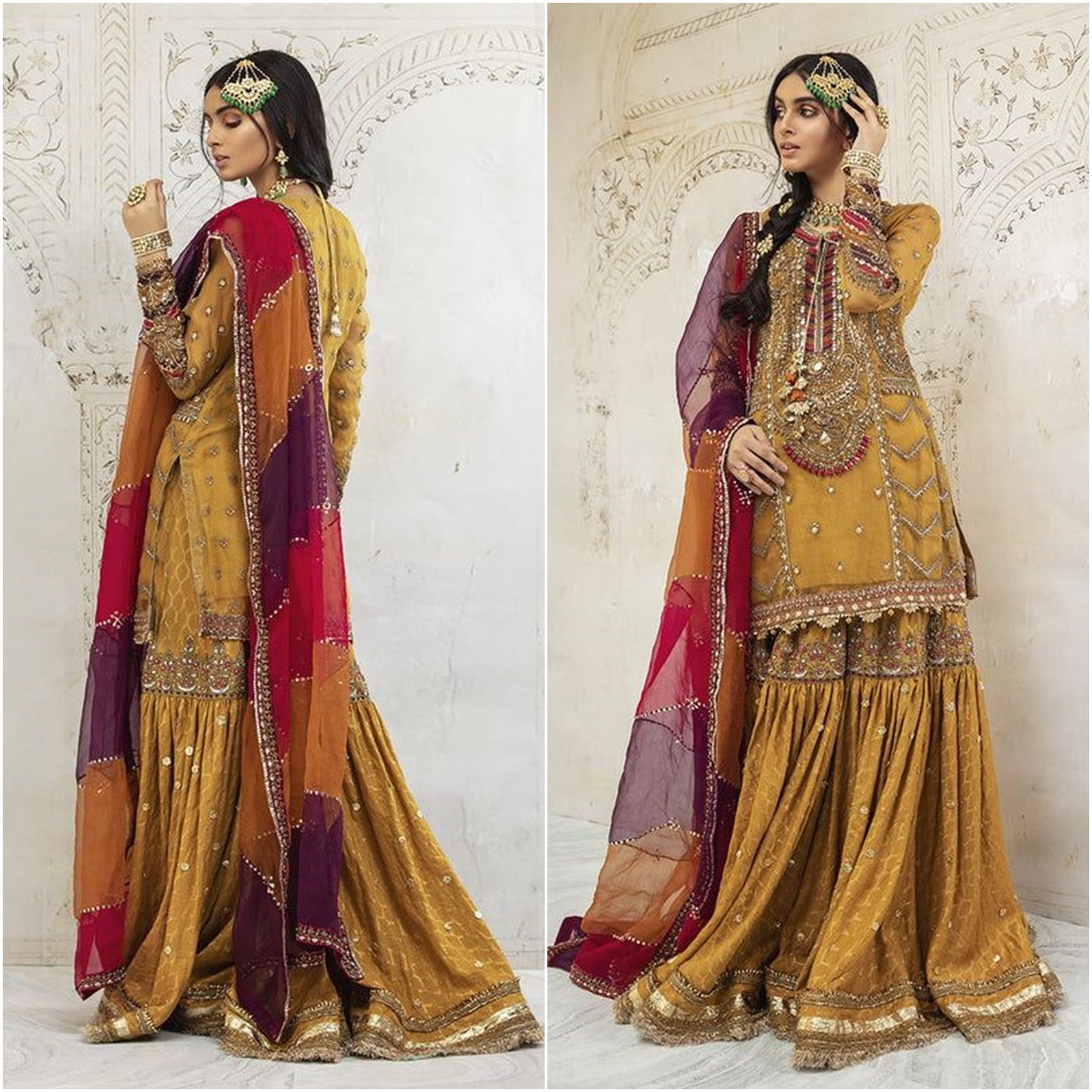 Maria B. Couture Mustard Yellow MC-021