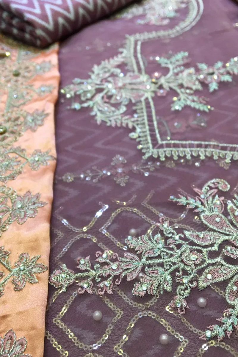 Maria b Shades of Lilac Pink and Blue grey (BD-2105)