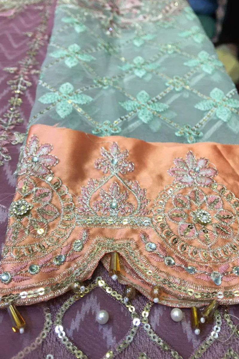 Maria b Shades of Lilac Pink and Blue grey (BD-2105)