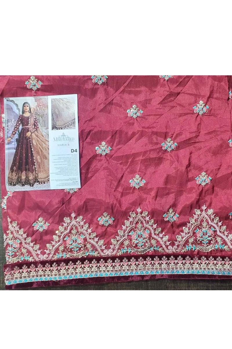 Maria b Maroon and Salmon pink (BD-2204)