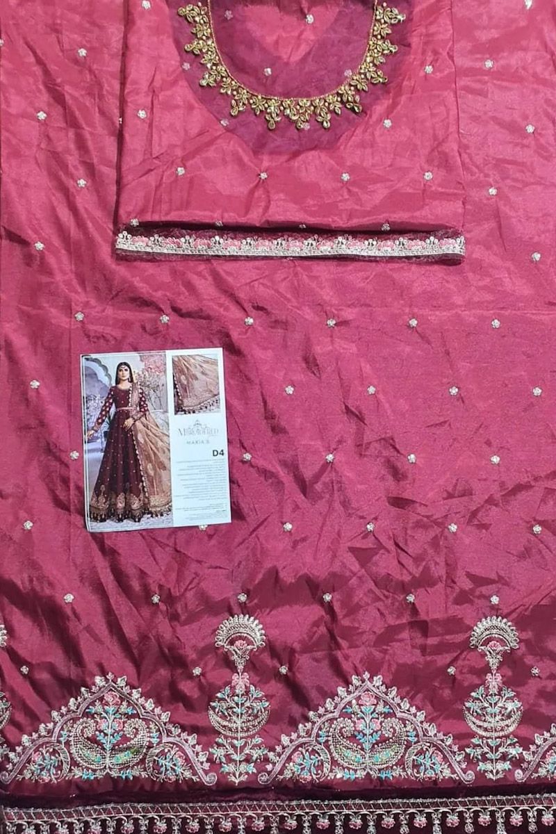 Maria b Maroon and Salmon pink (BD-2204)