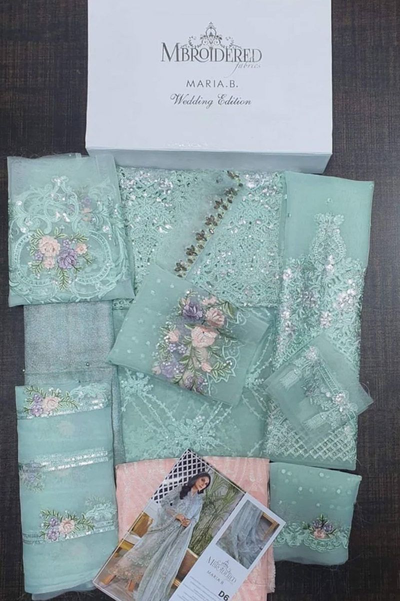 Maria b Sky blue and Peach (BD-2206)