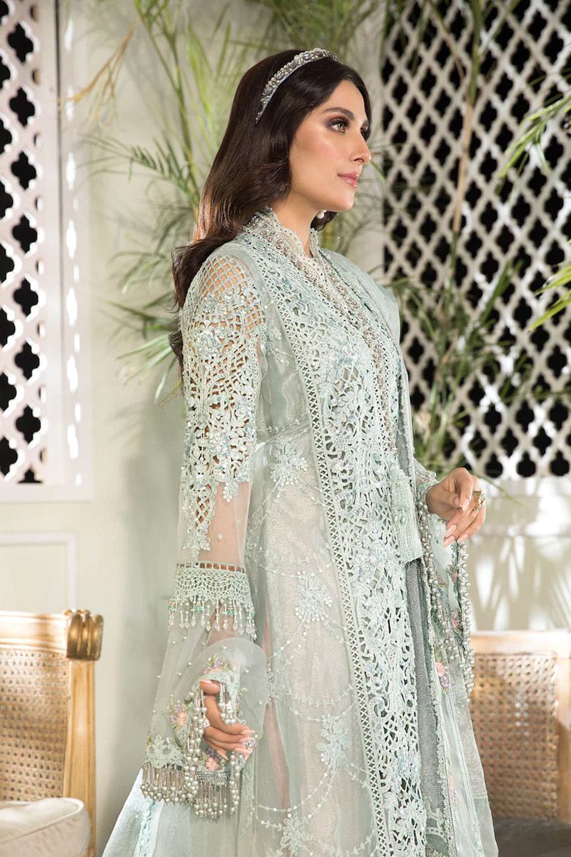 Maria b Sky blue and Peach (BD-2206)