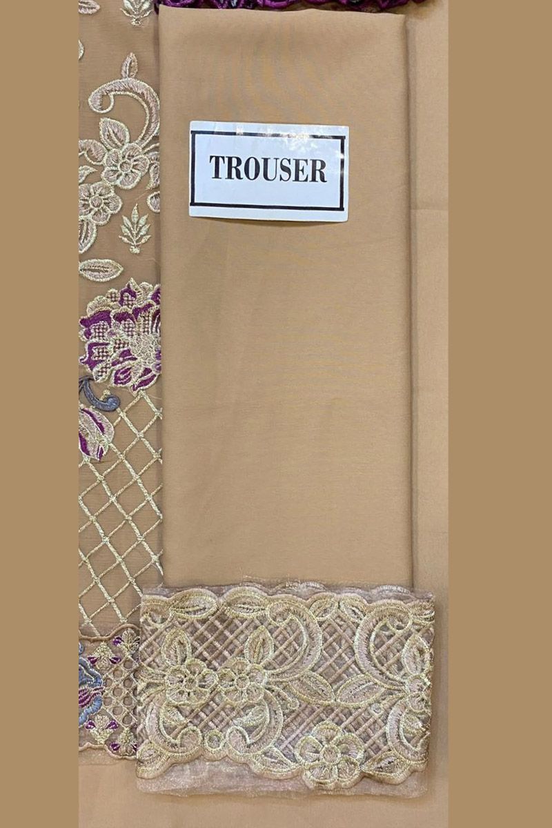 Ramsha chiffon collection beige