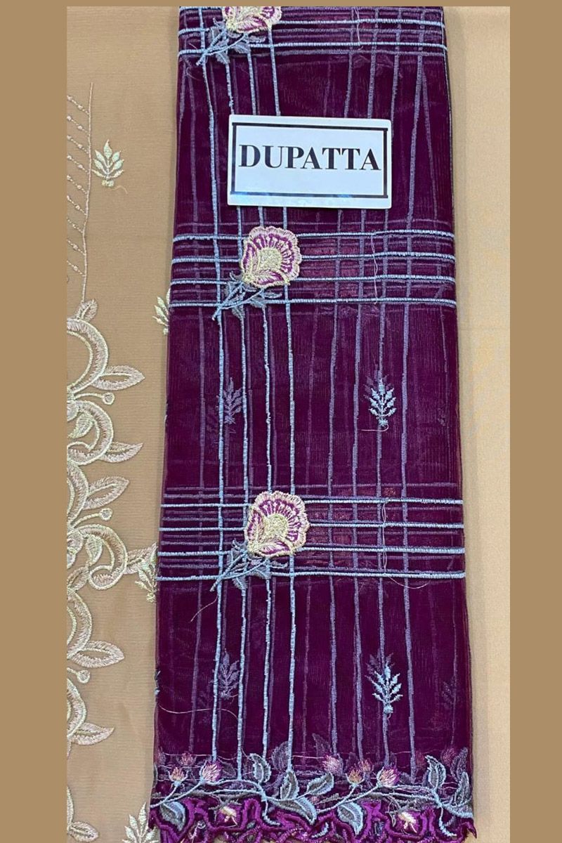 Ramsha chiffon collection beige