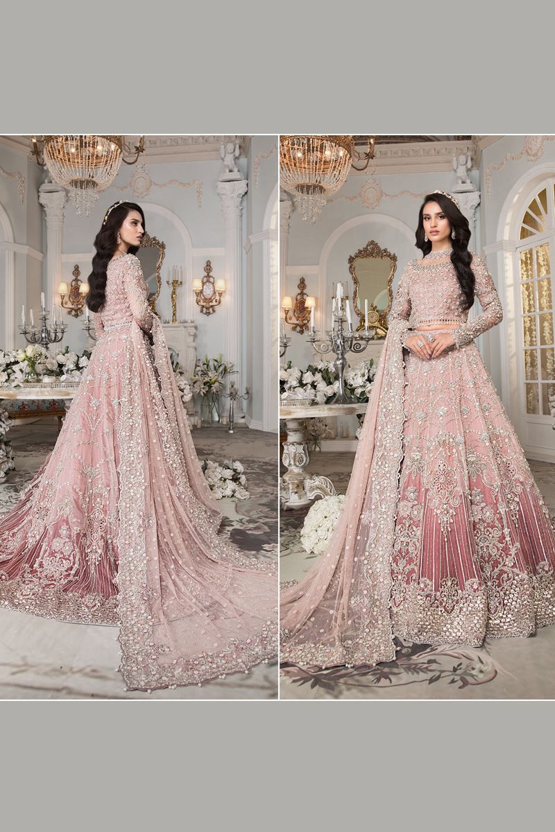 Maria B Bridal couture Pink shade (EX-140)