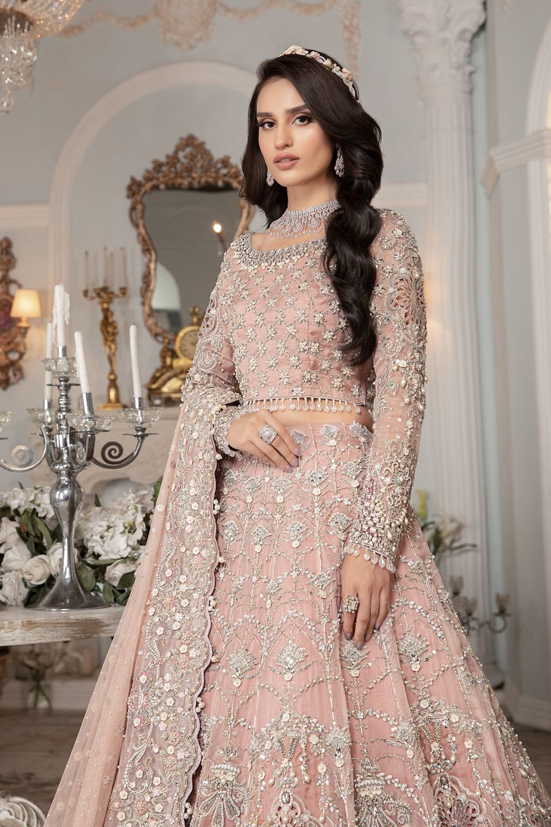 Maria B Bridal couture Pink shade (EX-140)