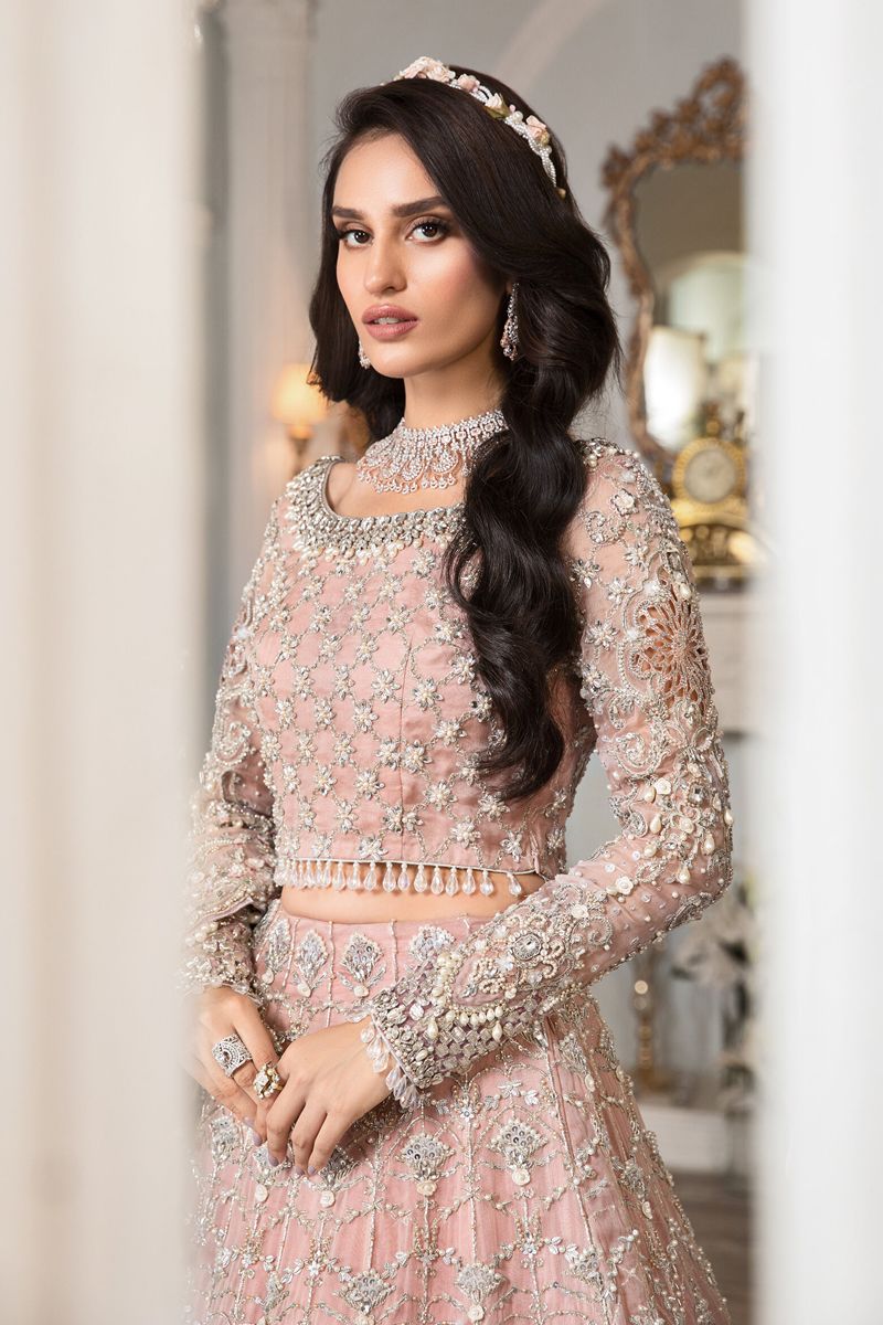 Maria B Bridal couture Pink shade (EX-140)