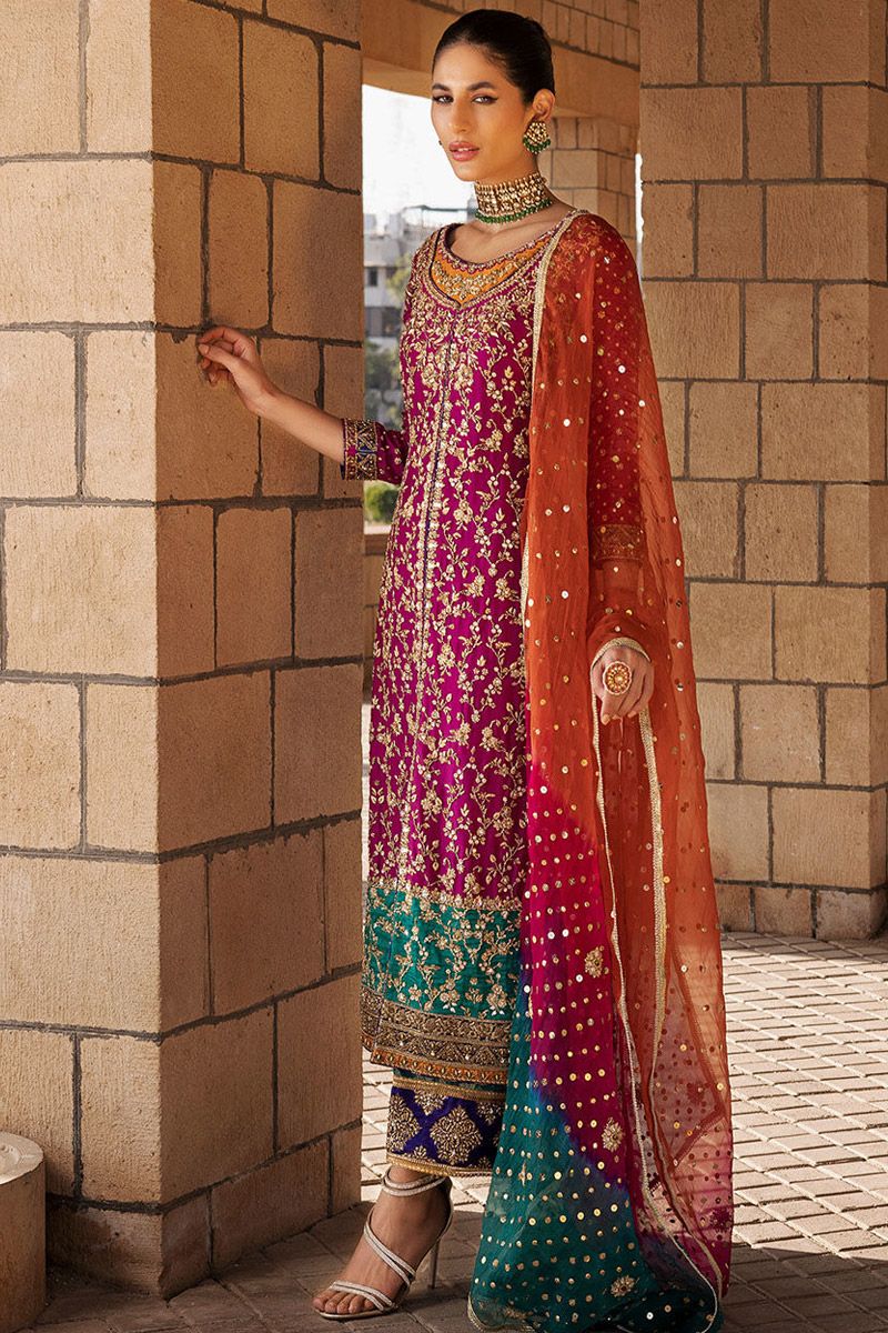 Zainab Chottani chiffon Dress custom stitch