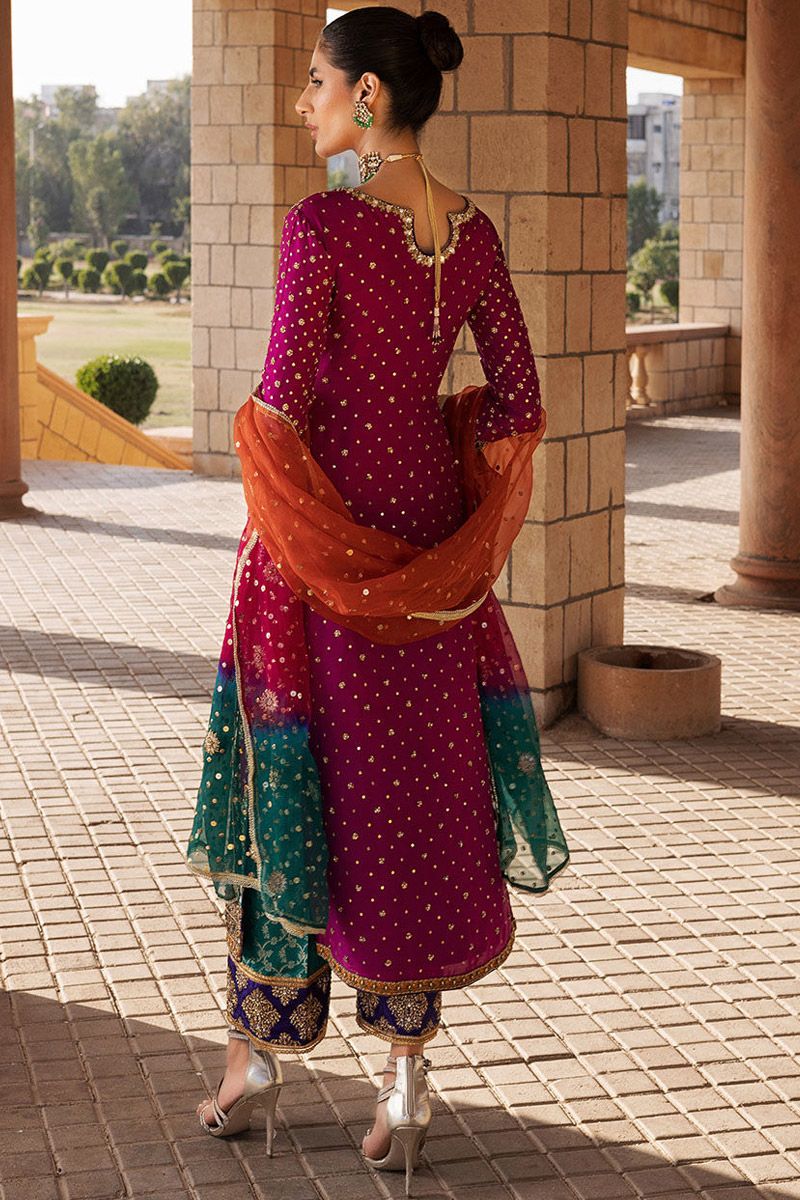 Zainab Chottani chiffon Dress custom stitch