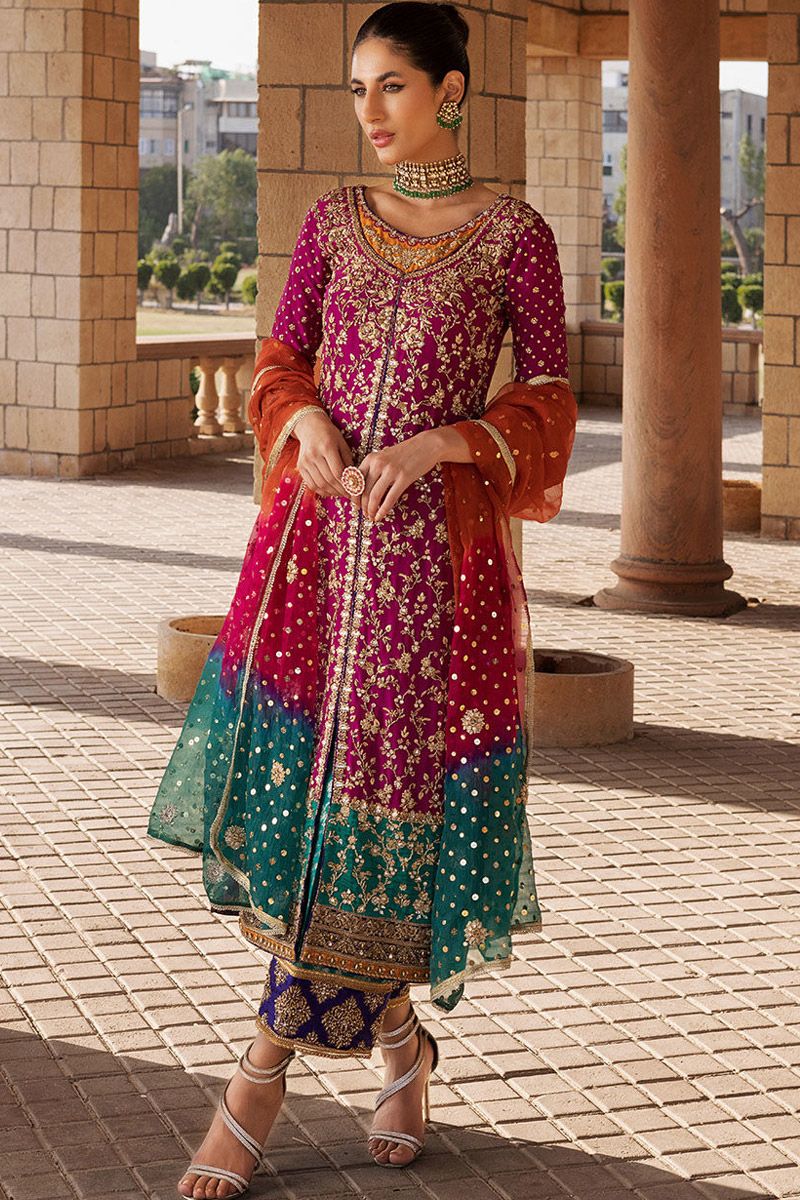 Zainab Chottani chiffon Dress custom stitch