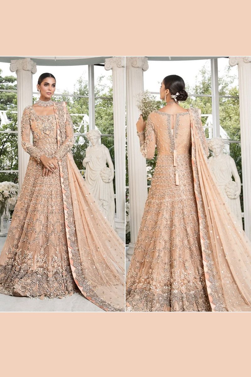 Maria B Bridal Gold beige (EX-141)