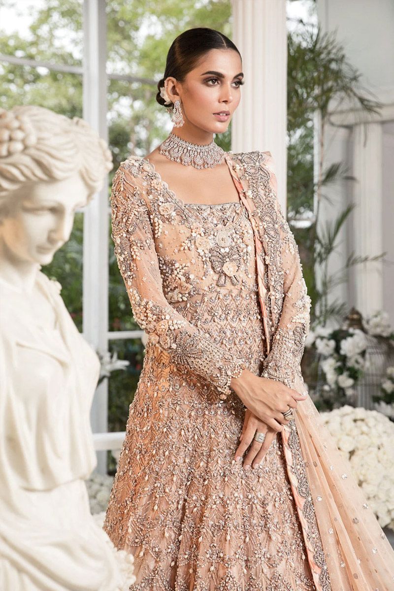 Maria B Bridal Gold beige (EX-141)