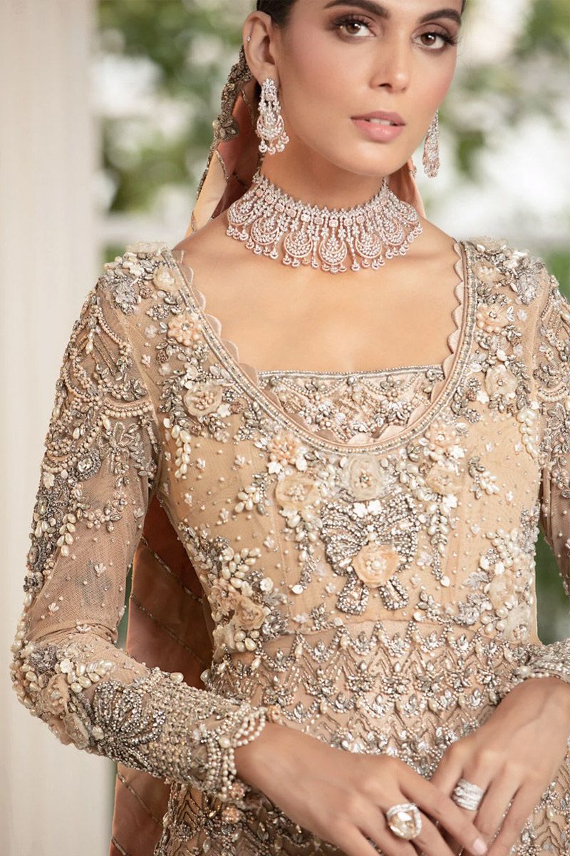 Maria B Bridal Gold beige (EX-141)