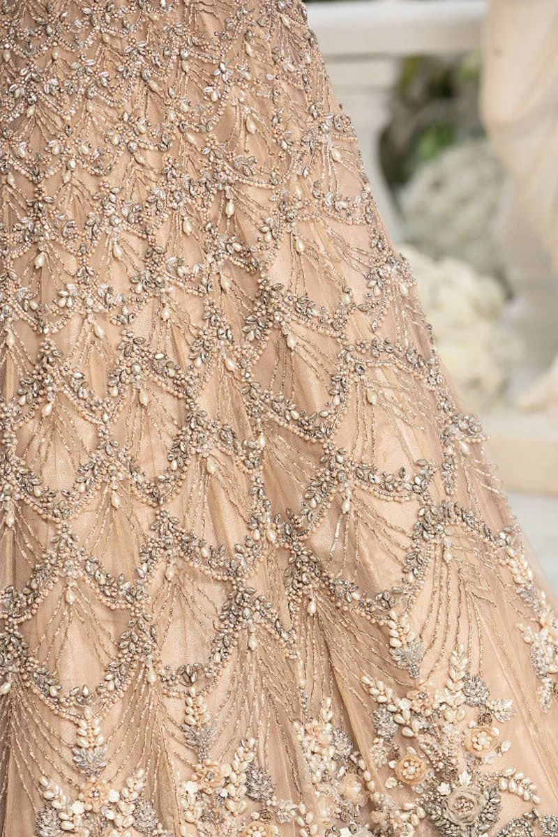 Maria B Bridal Gold beige (EX-141)