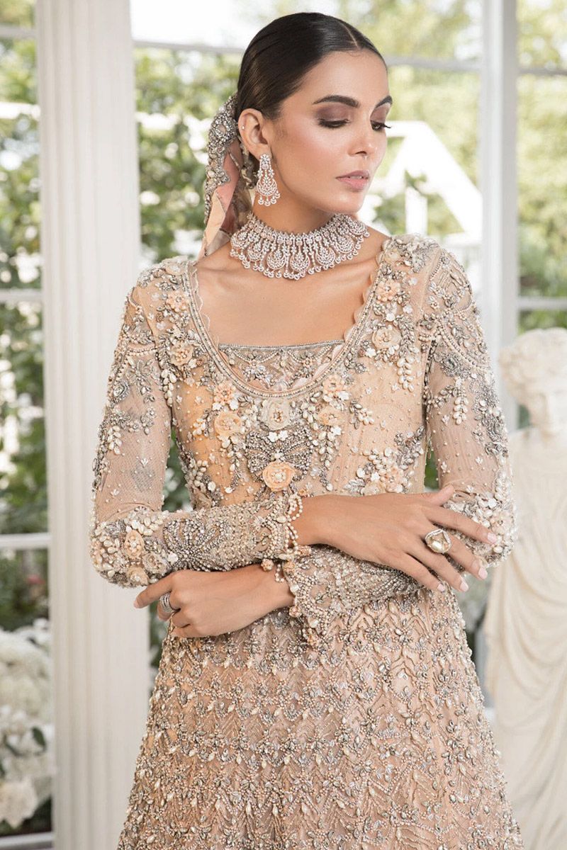 Maria B Bridal Gold beige (EX-141)