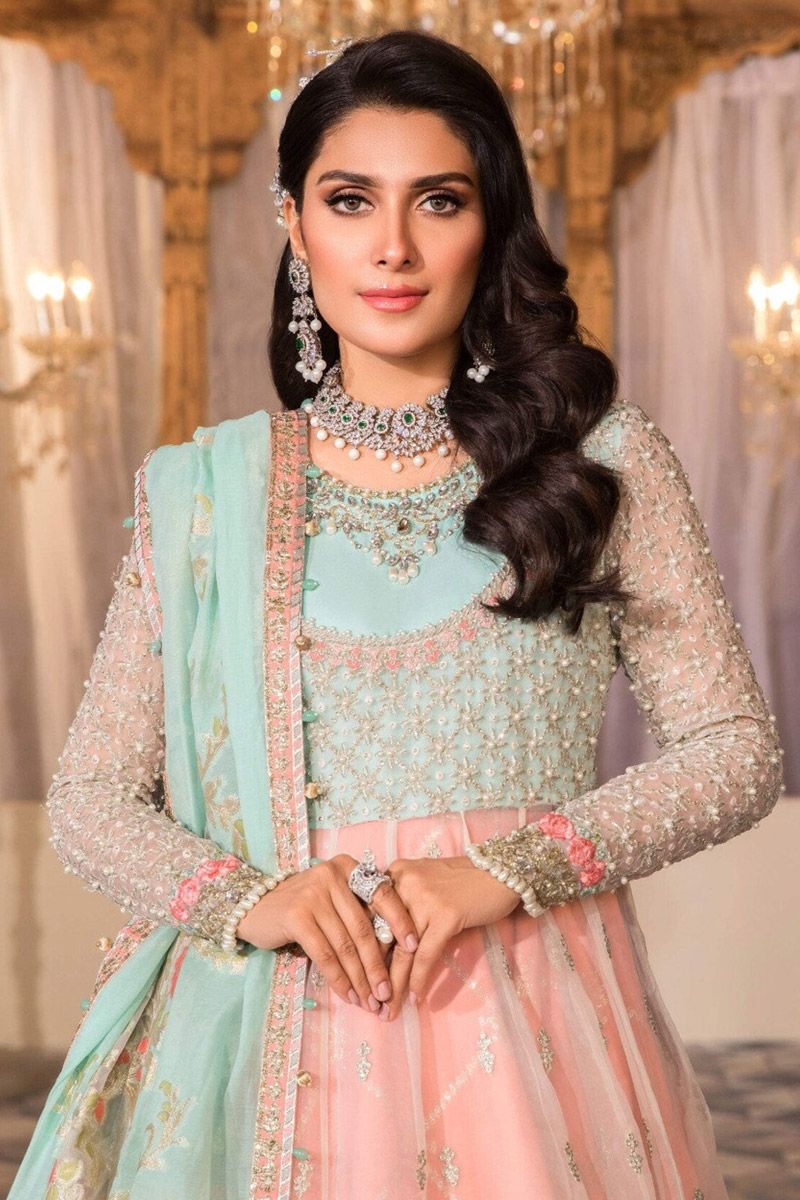 Pearl White, Peach and Aqua (BD-2408)