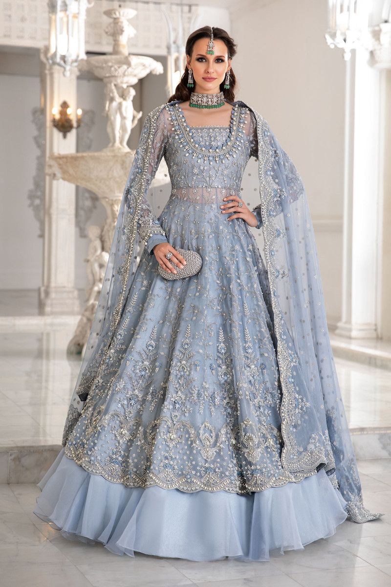 Maria B Couture Ice Blue MC-041