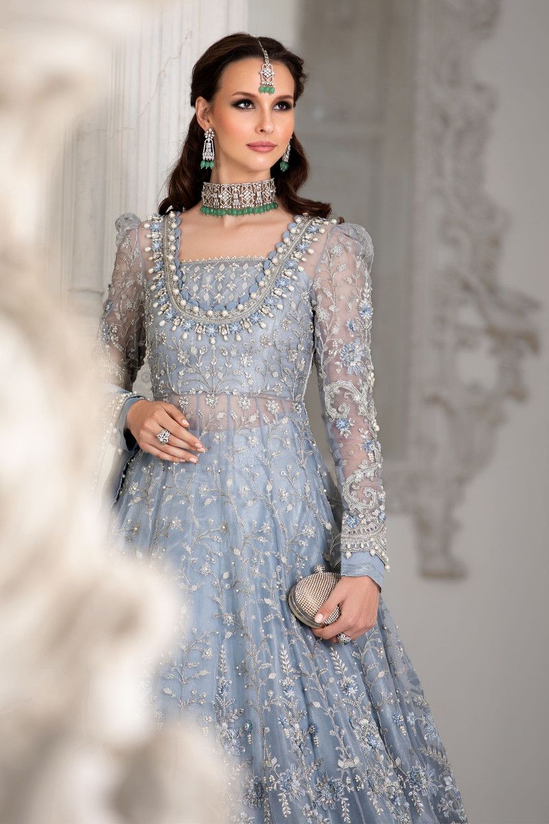 Maria B Couture Ice Blue MC-041