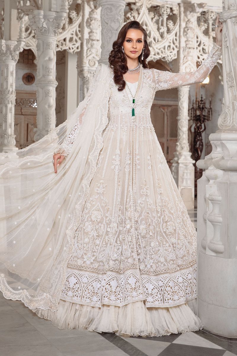 Maria B Bridal Couture White MC-044