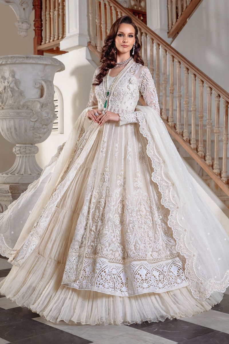 Maria B Bridal Couture White MC-044
