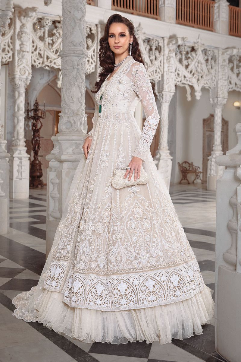 Maria B Bridal Couture White MC-044
