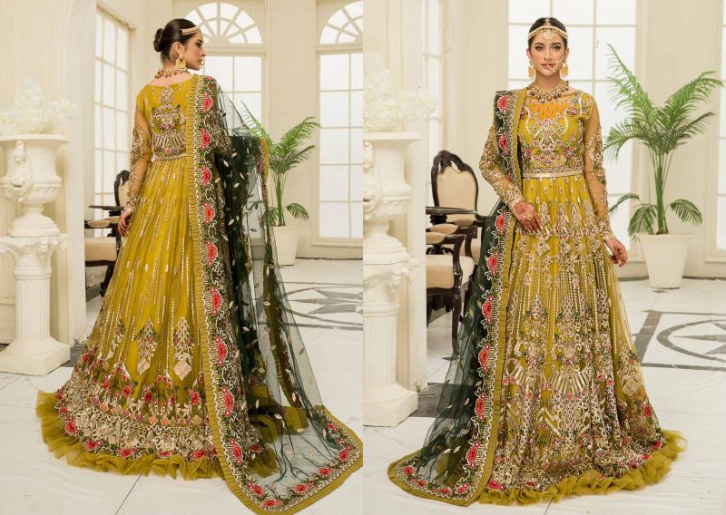 Irtiqa Ali IA - 06 Olive Green