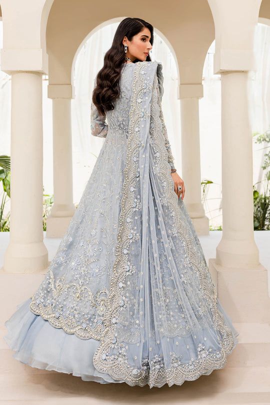 Maria B bridal Couture Ice Blue MC-904