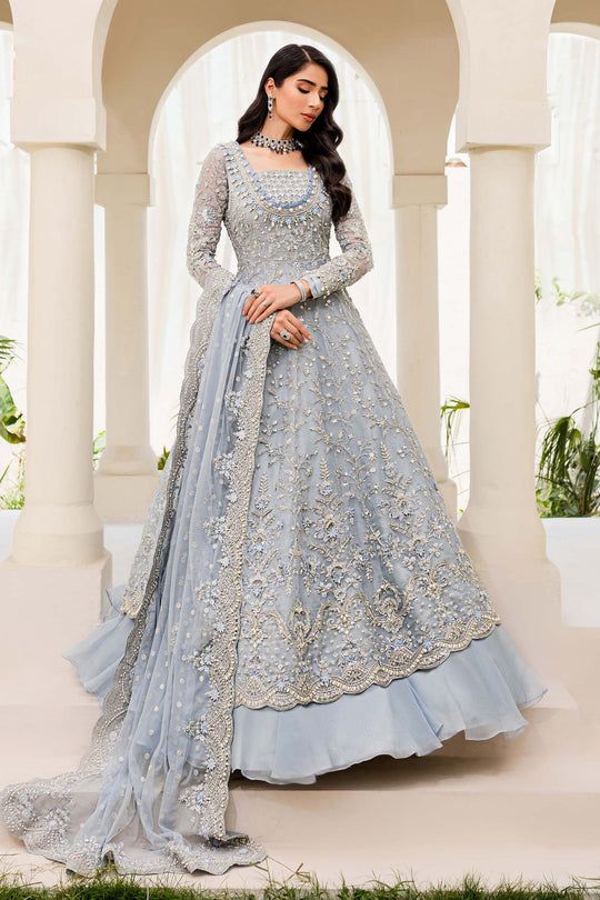 Maria B bridal Couture Ice Blue MC-904