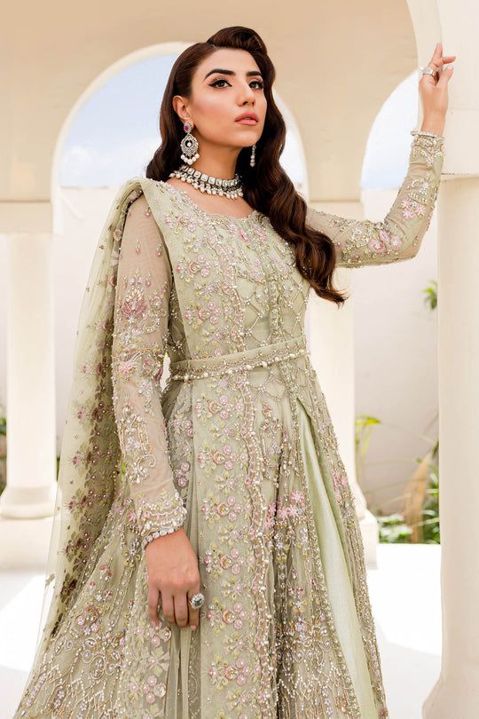 Maria B bridal Couture Mint Green MC-901
