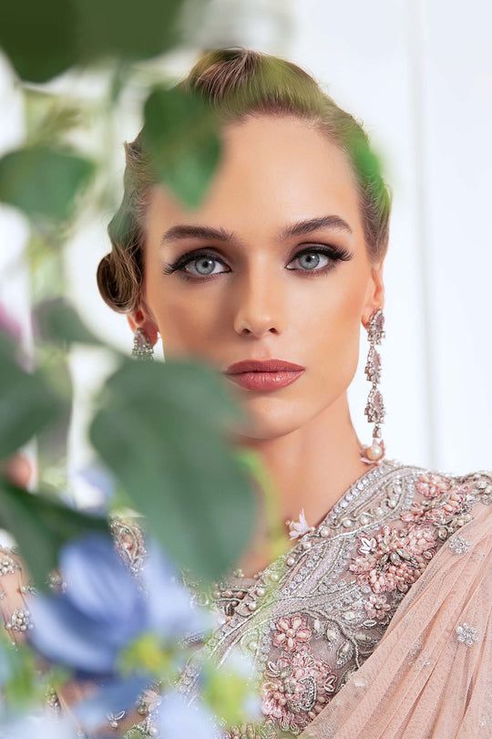 Maria B Couture saree pale Pink MC-809