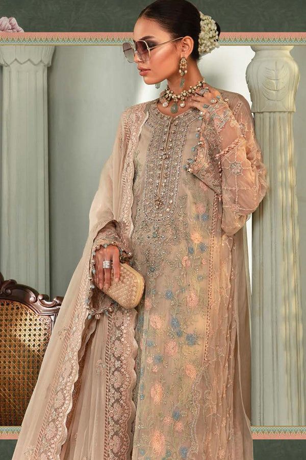 Maria b Chiffon | MPC-23-106 Beige skin