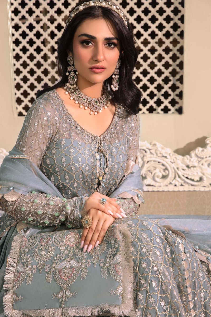 Maria B MBROIDERED - Blue BD-2602