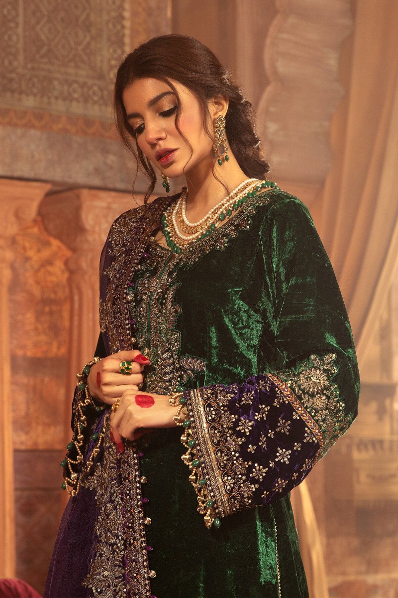 Maria b Velvet Green